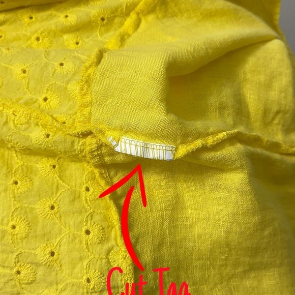 Terzo Millennio Women’s Yellow Linen Sleeveless Dress XS Made in Italy Summer Ca - Picture 4 of 9